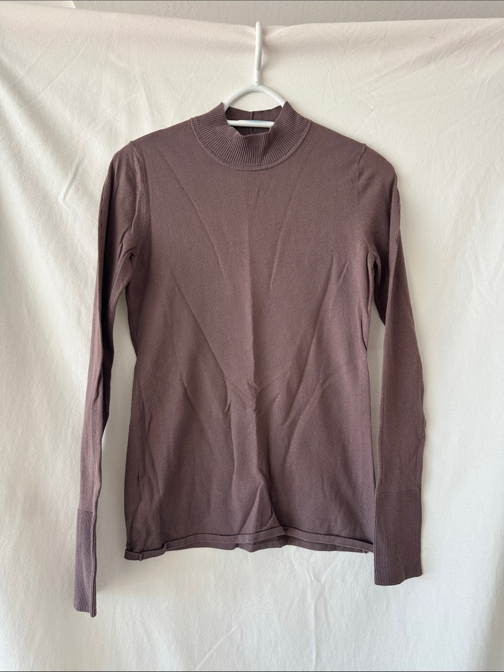 Lululemon Long Sleeve light weight Mock Neck Sweater - Dusty mauve